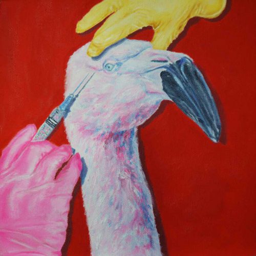 _Very-social-birds_-(2024),-Oil-on-Canvas,-size-20-x-20-cm Very social birds (2024)