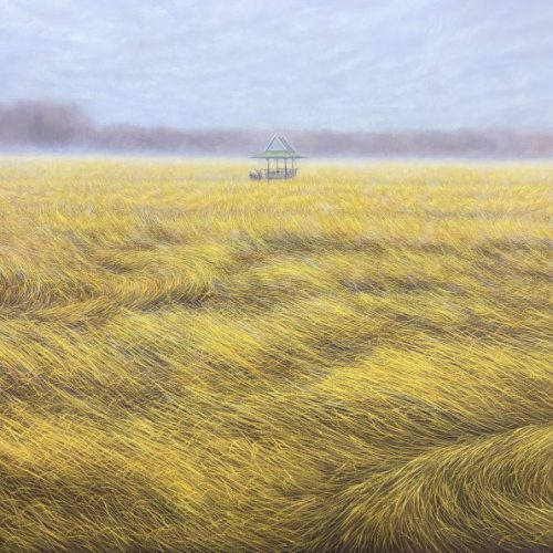 ทุ่งนาหลังพายุ 120x160cm ทุ่งนาหลังพายุ (Fields After the Storm)