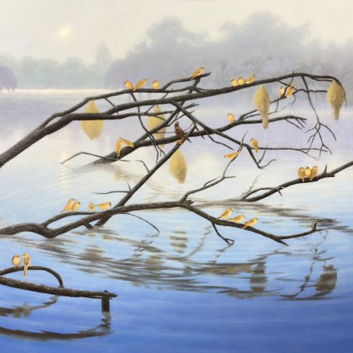 บึงแห่งชีวิต 120x160cm บึงแห่งชีวิต (The Living Marsh)